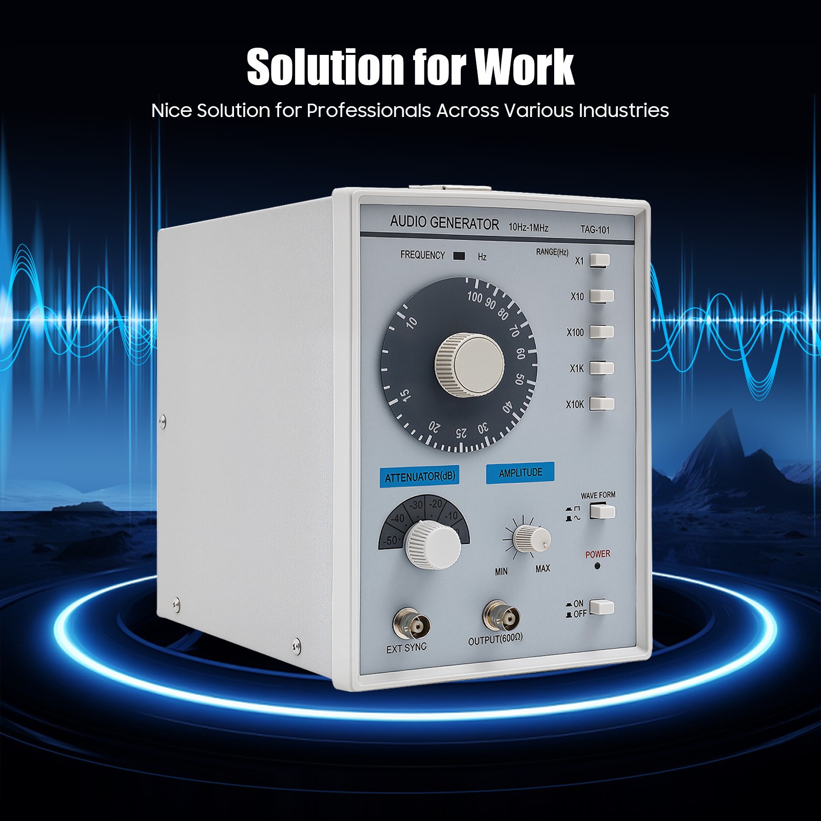 Professional Low-Frequency Signal Generator with High Precision Output