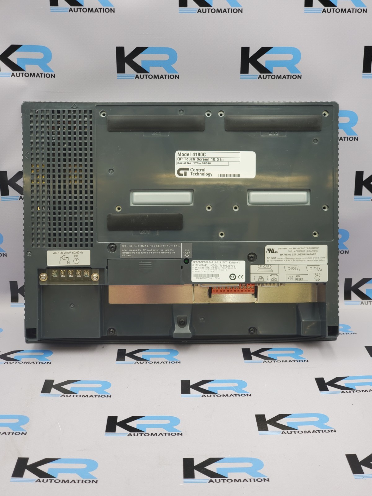 Control Technology 3180021-01 Quickpanel Operator Touch Panel 10.5" 240V 0.9A