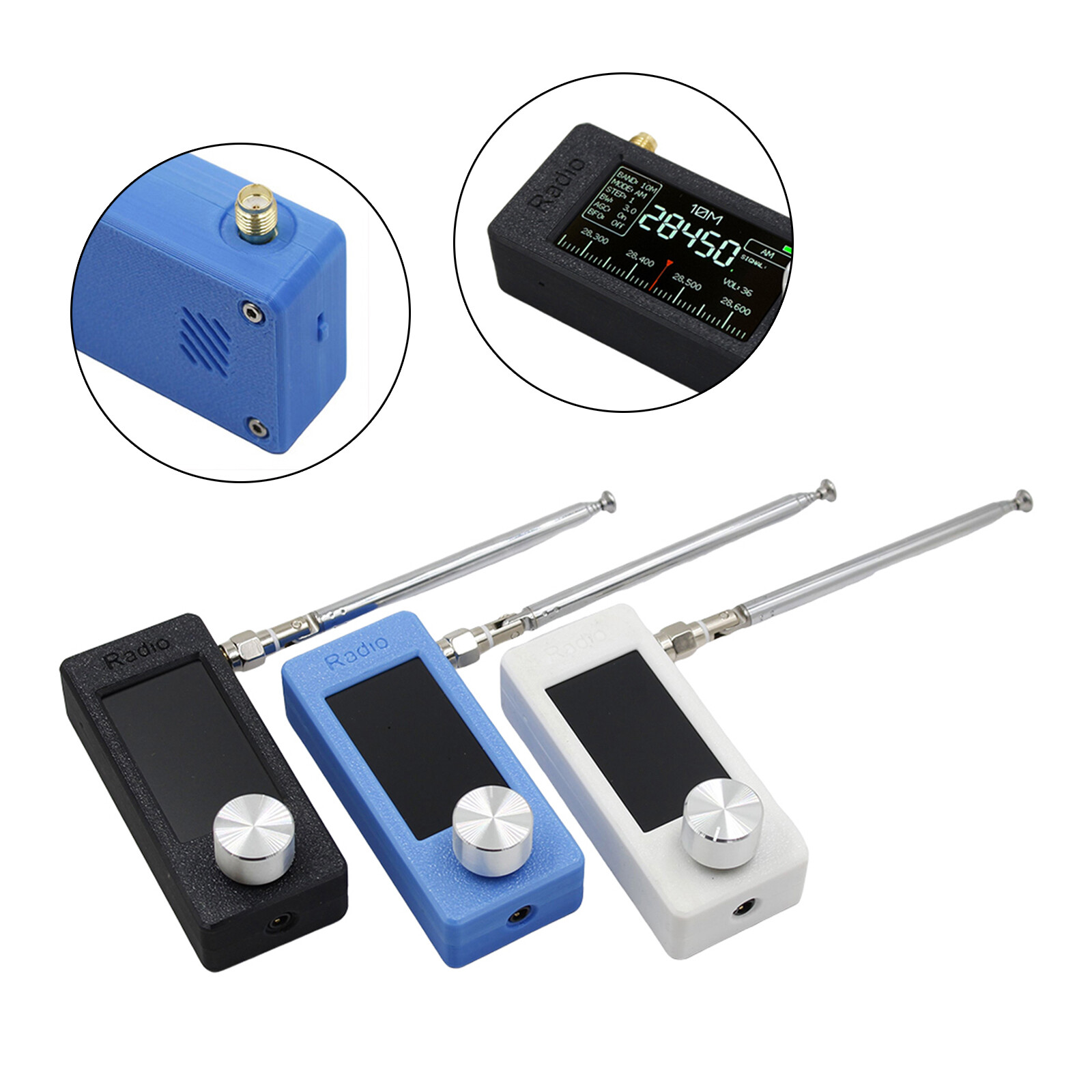 Portable SI4732 Miniature Receiver For Wide Band Frequencies 0.5-108MHz