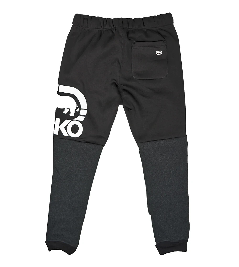 Ecko Unltd Men’s Fleece Jogger Pants Charcoal Heather/White - EO31G715