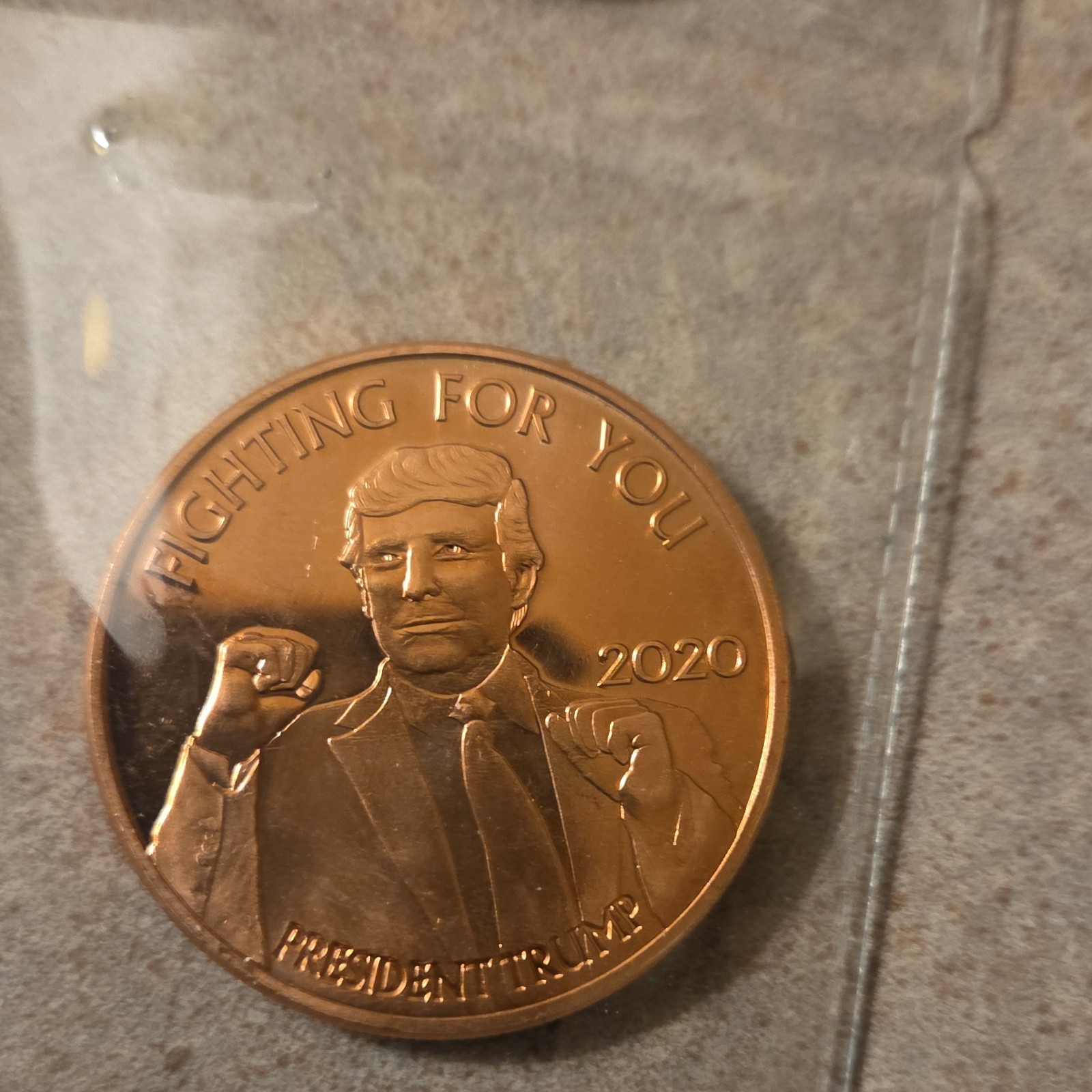 Donald Trump 2020 Fighting For You Commemorative Coin Metal Politics