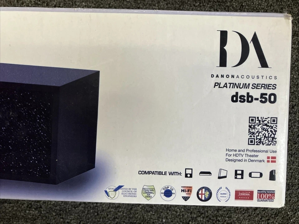 DANON ACOUSTICS PLATINUM SERIES 800 W HDTV MP4 SMART SOUND WIRELESS dsb-50 NEW