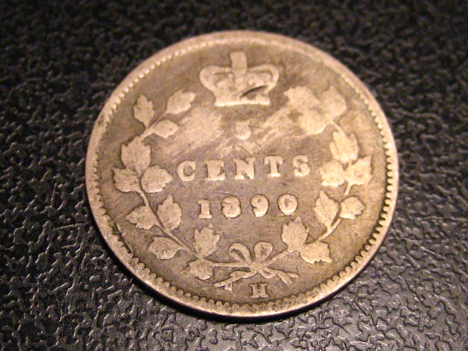 1890 Canadian 5 Cent Silver Letter I Errors Victoria & Dei #3