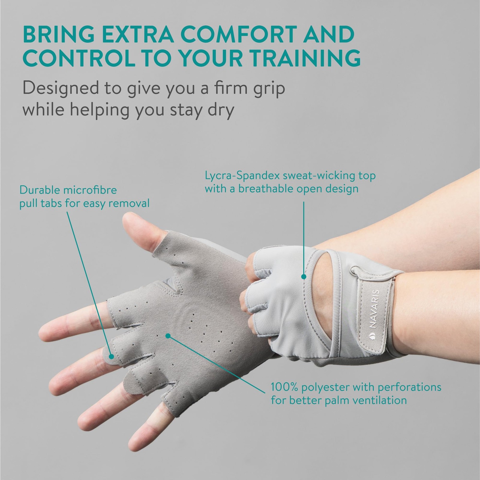 Women's Gym Gloves - Breathable, Sweat-Wicking Weight Lifting Gloves - Gym Ac...