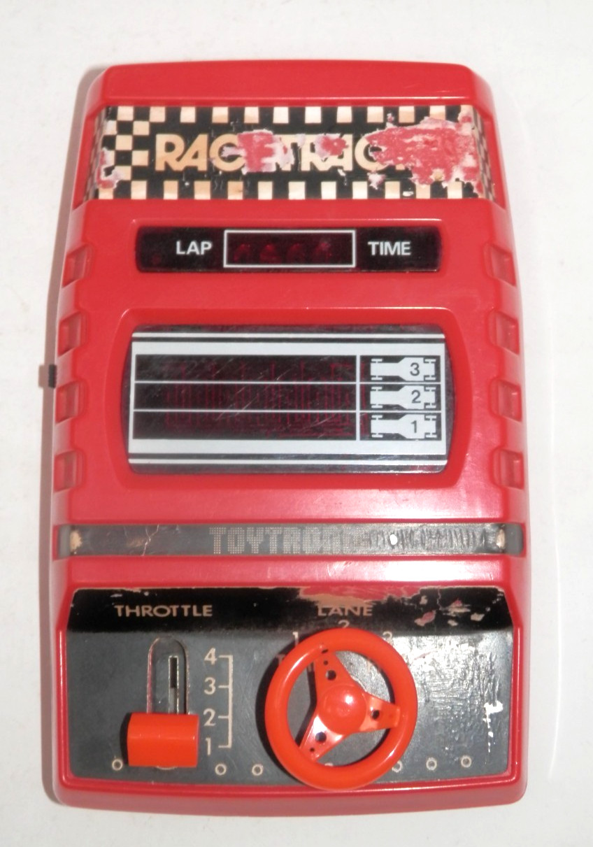 Toytronic Racetrack Electronic Handheld Game - Vintage 1980 FOR PARTS OR REPAIR