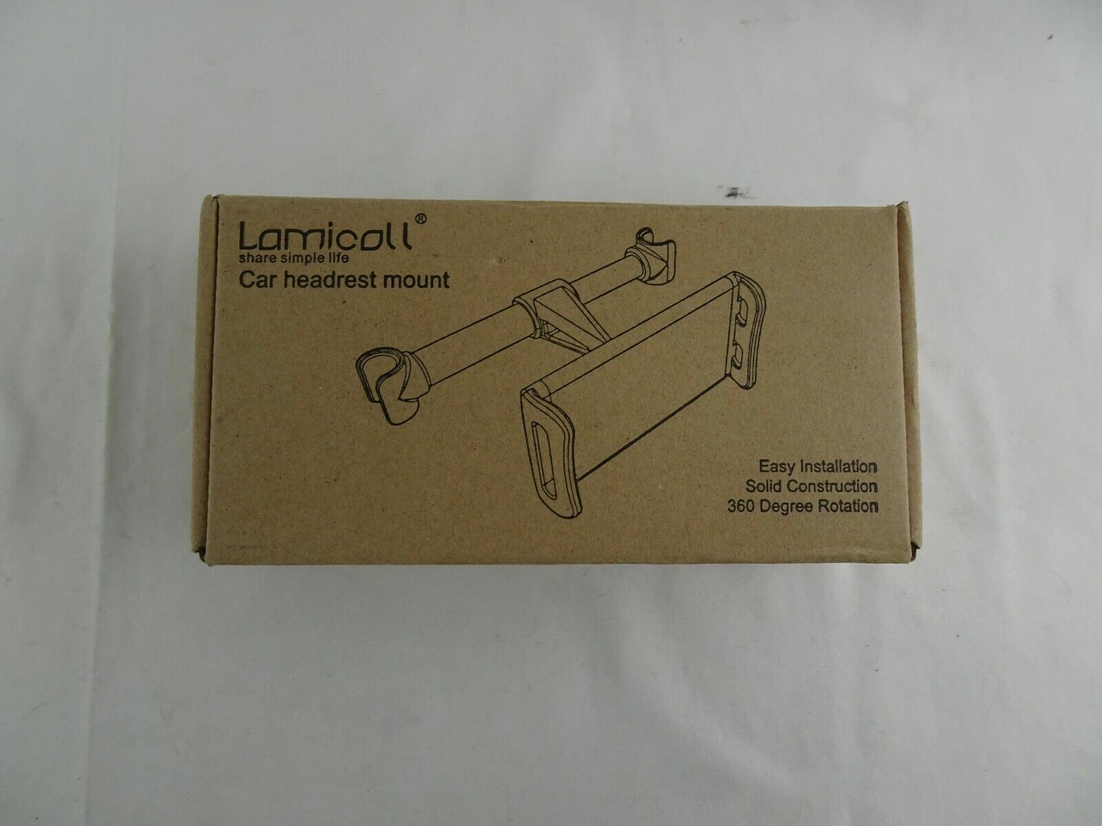 Lamicall Car Headrest Mount 360 Degree Rotation Easy Install