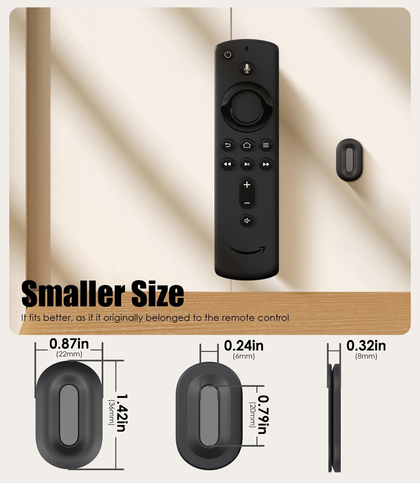 Magnetic Remote Control Holder Wall Mount, 2025 Upgraded Smaller & Stronger M...