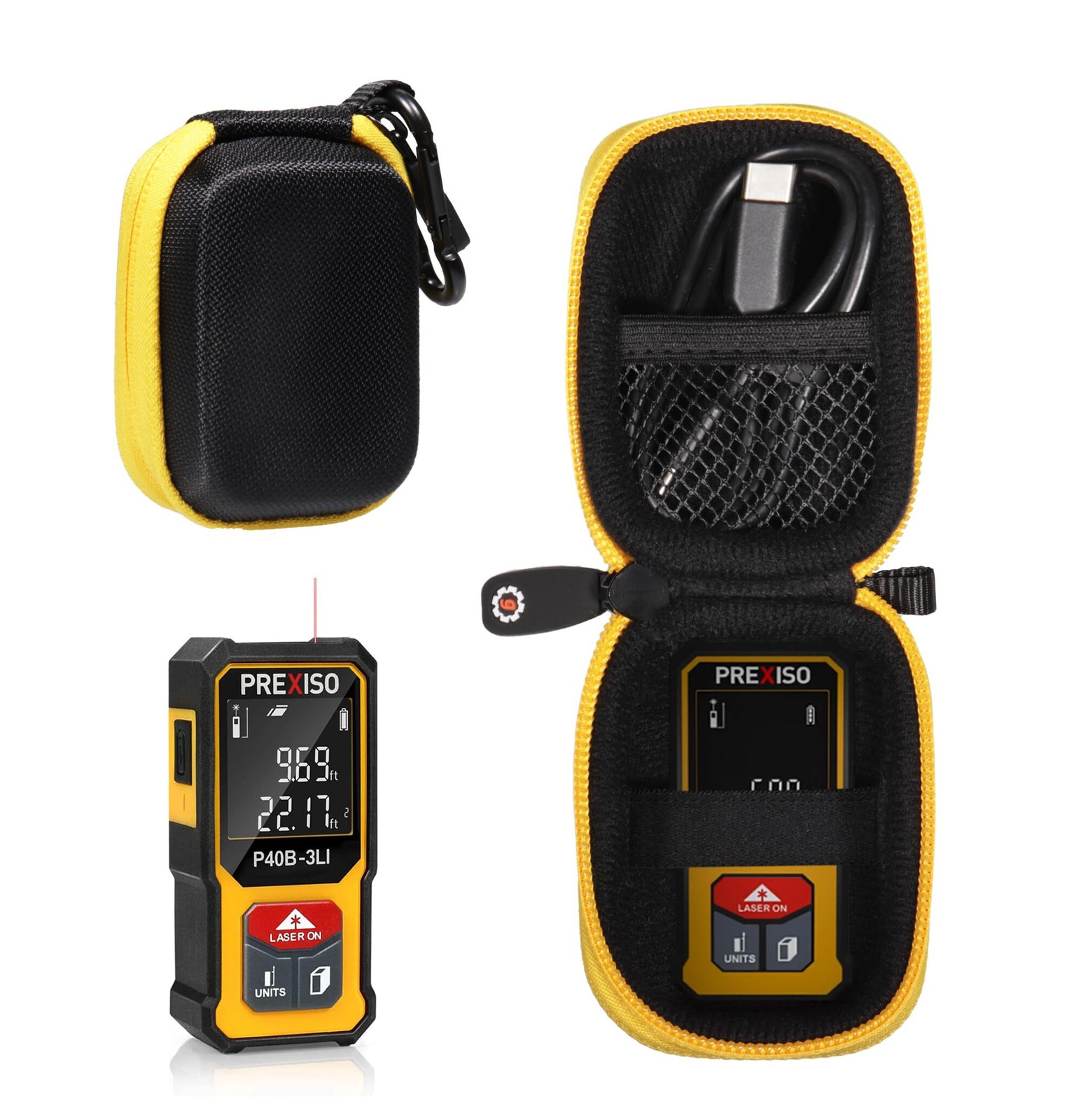Getgear Laser Distance Measure Case for PREXISO Mini Laser Measurement Tool, 135