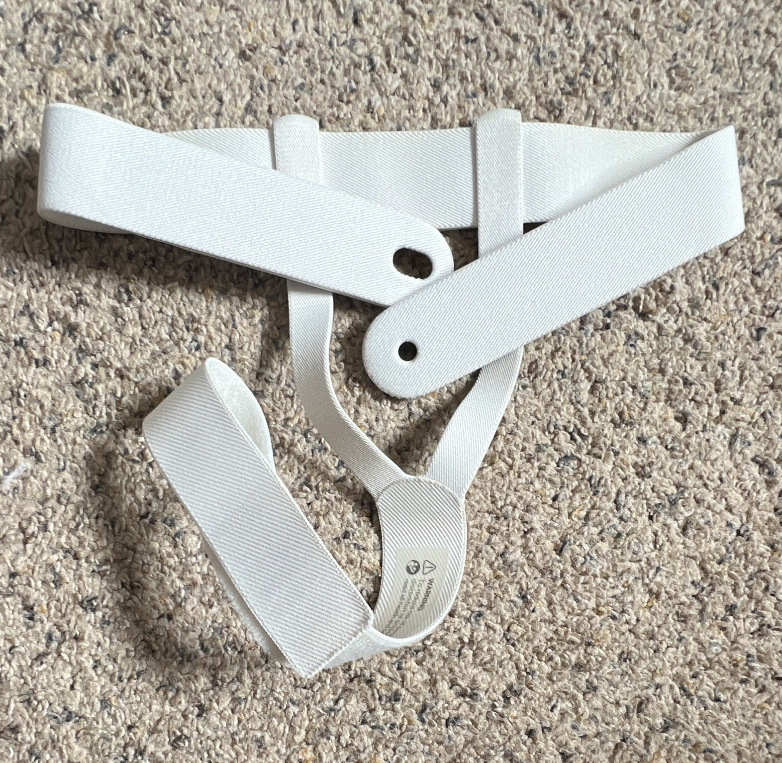 White VR Headset Replacement Head Strap, Adjustable Support Strap for Headset