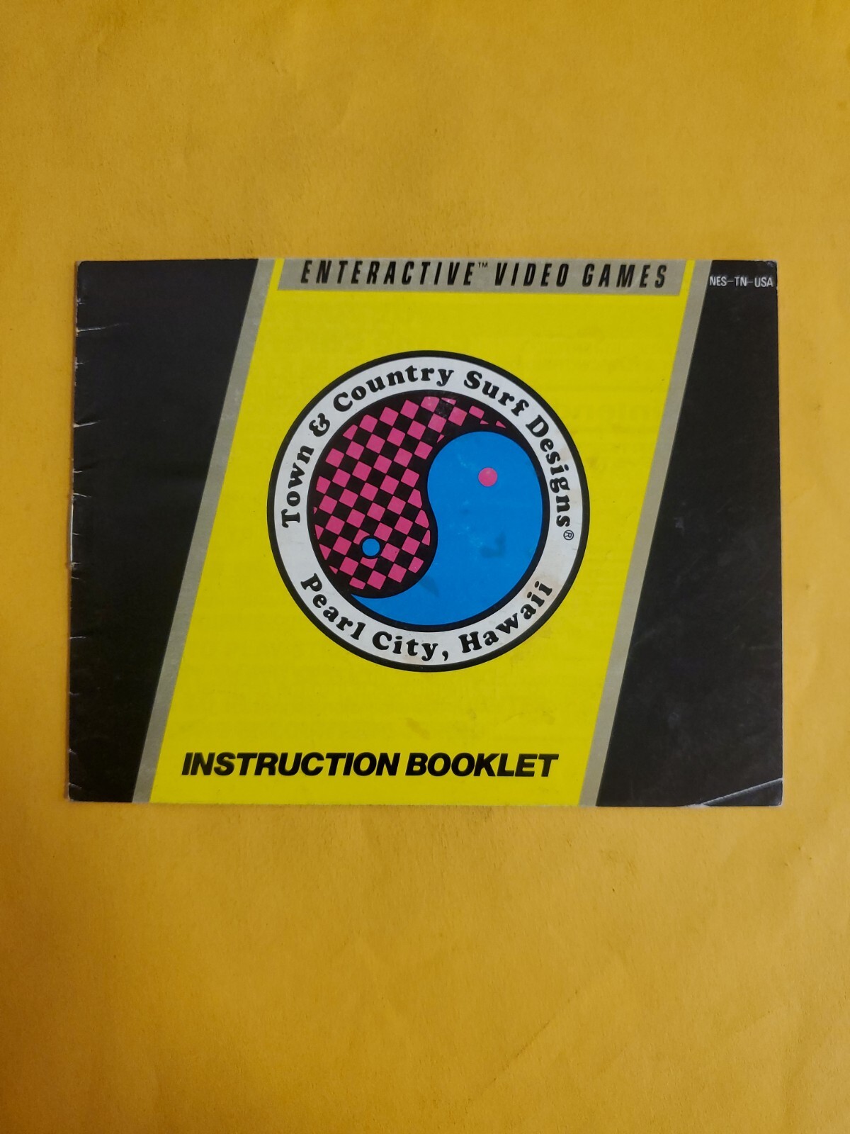 Nintendo NES Town & Country Surf Design Instruction Booklet Manual