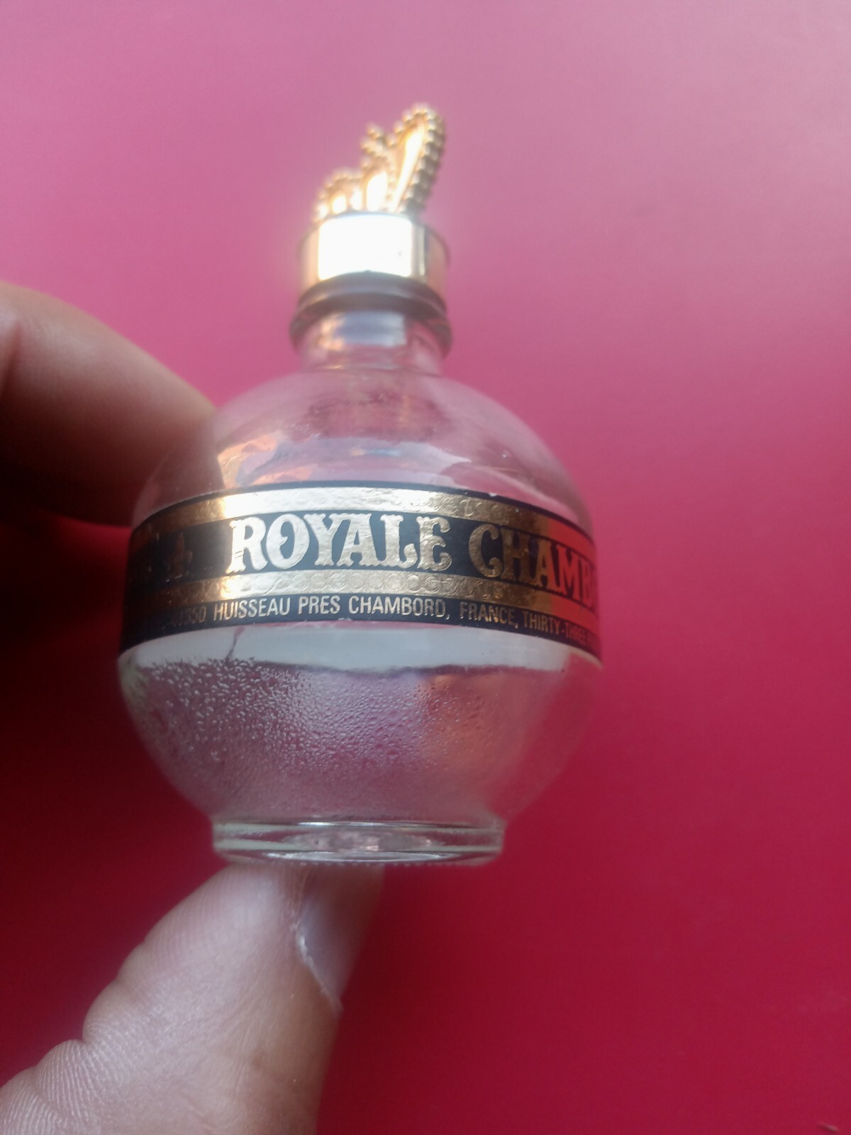 Vintage Miniature Royale Chambord Liqueur Bottle◾EMPTY No Tx Stmp