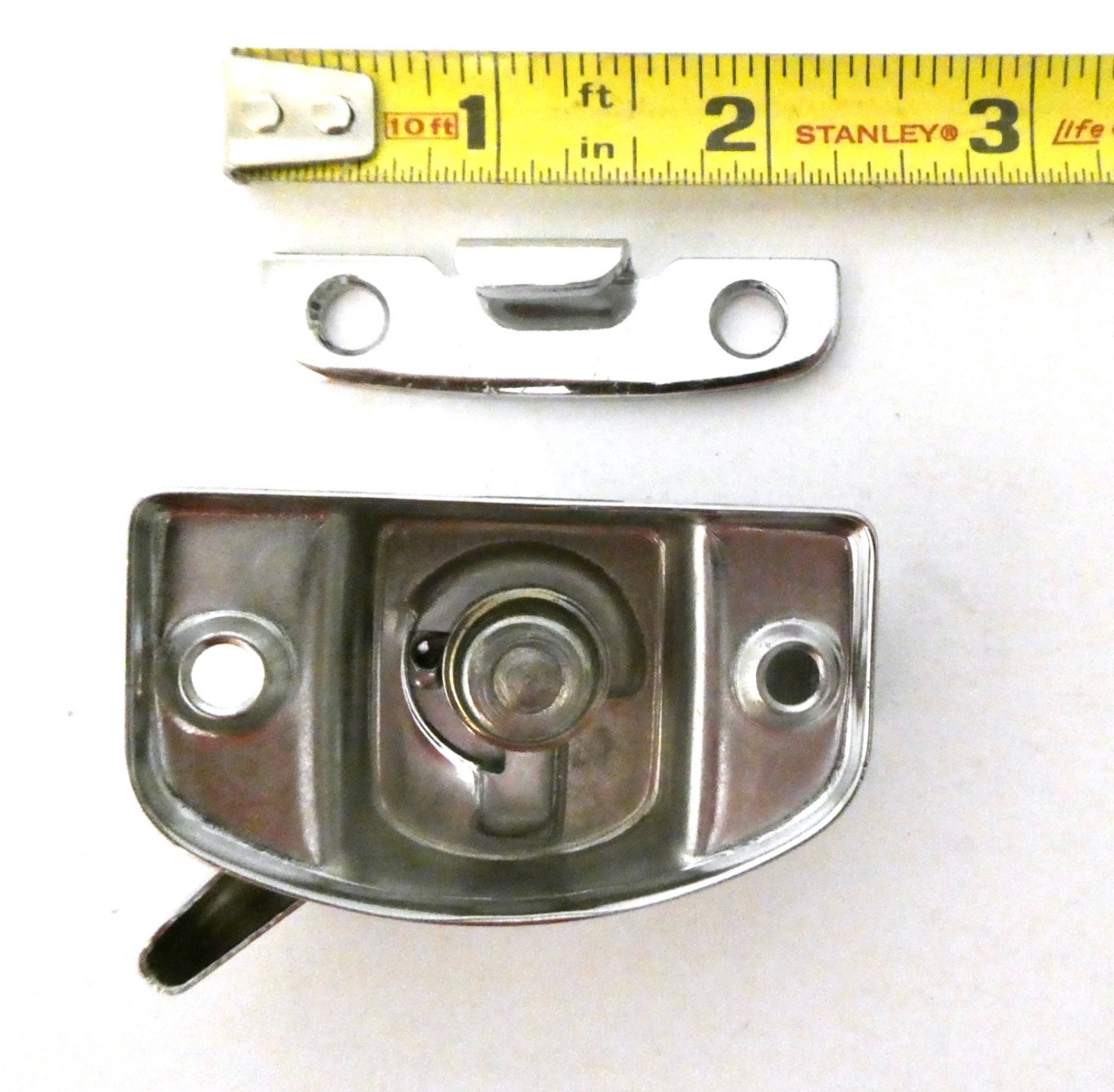 Vintage Ives Chromium Plated Brass Cam-Tite Sash Locks 4B26 USA NOS X4