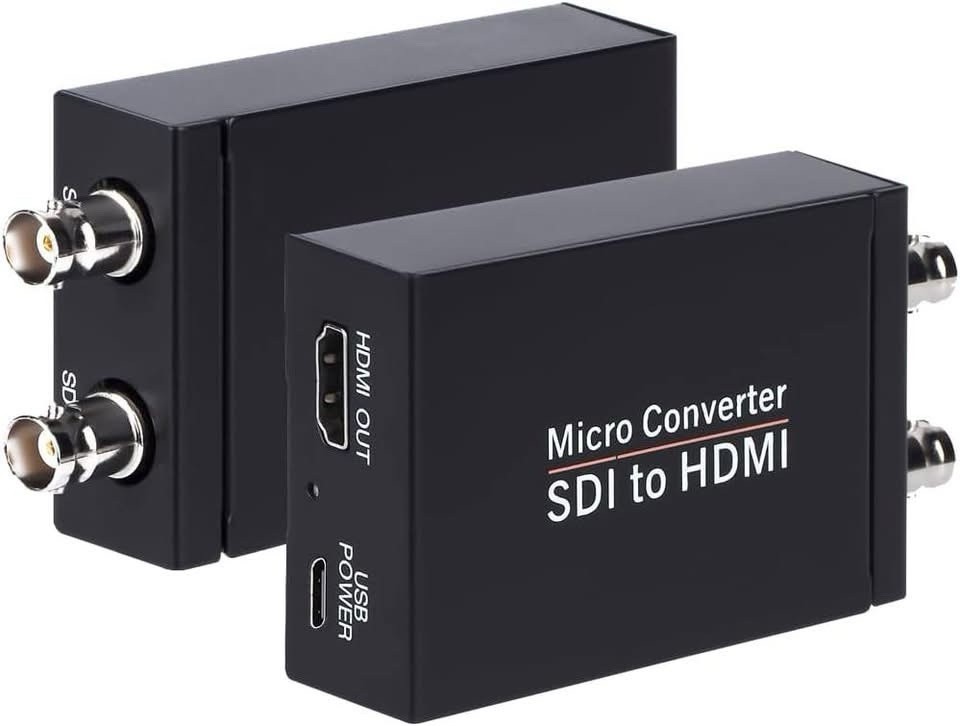 Micro Converter SDI to HDMI Converter w/ SDI Loop Out, USB Powered, 1 In 2 Out