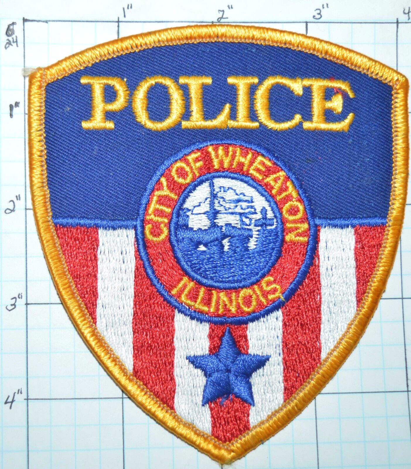 ILLINOIS, CITY OF WHEATON POLICE DEPT PATCH