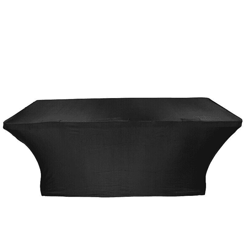 Table Black Scrim Cover - Open Back - for 6' ft Tables by PROX