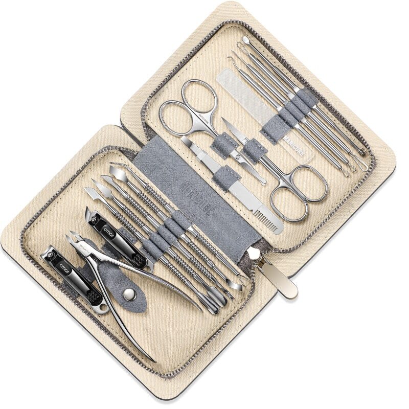 Manicure Set 16In1 Full Function Kit Professional Stainless Steel Pedicure Sets