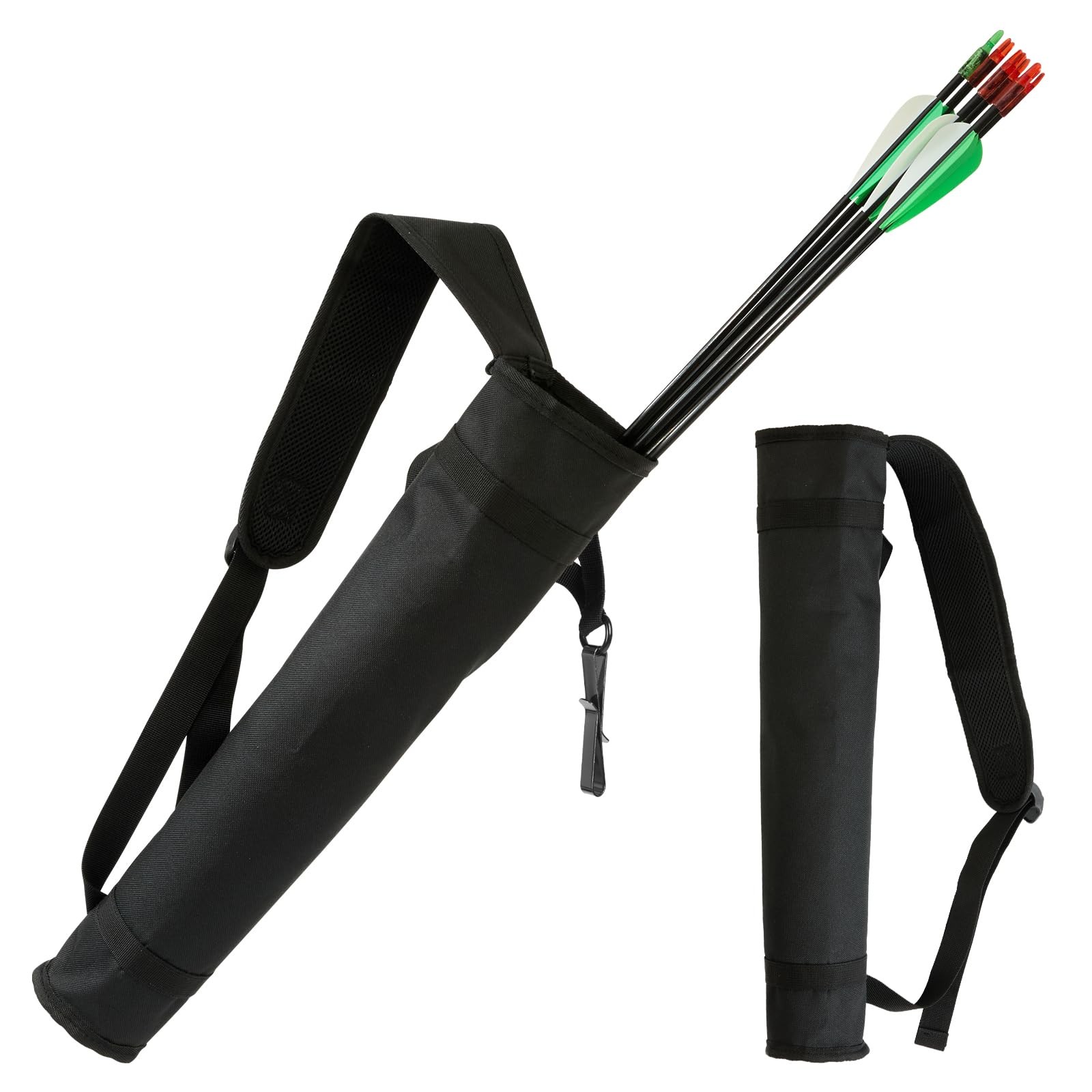 Archery Quiver  Adjustable Back & Hip Arrow Holder for Compound & Recurve Bow...
