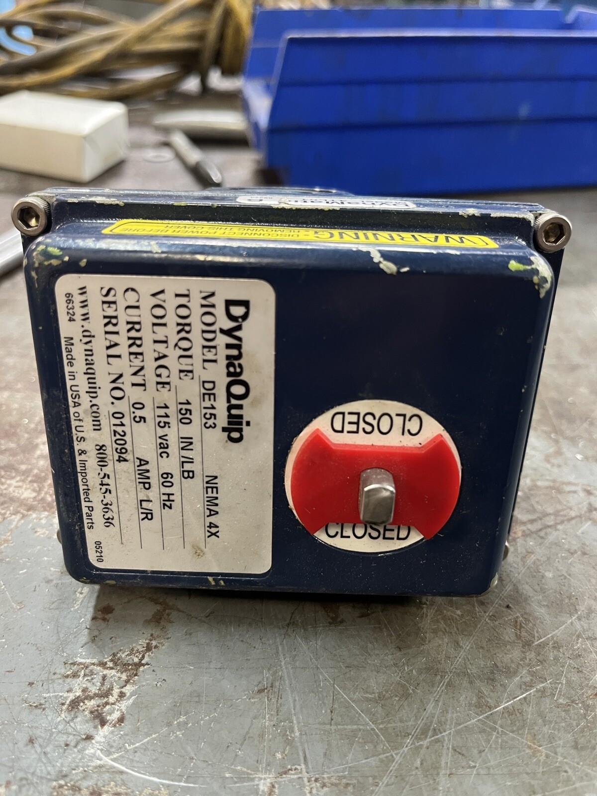 DYNAQUIP DE153, ELECTRIC ACTUATOR