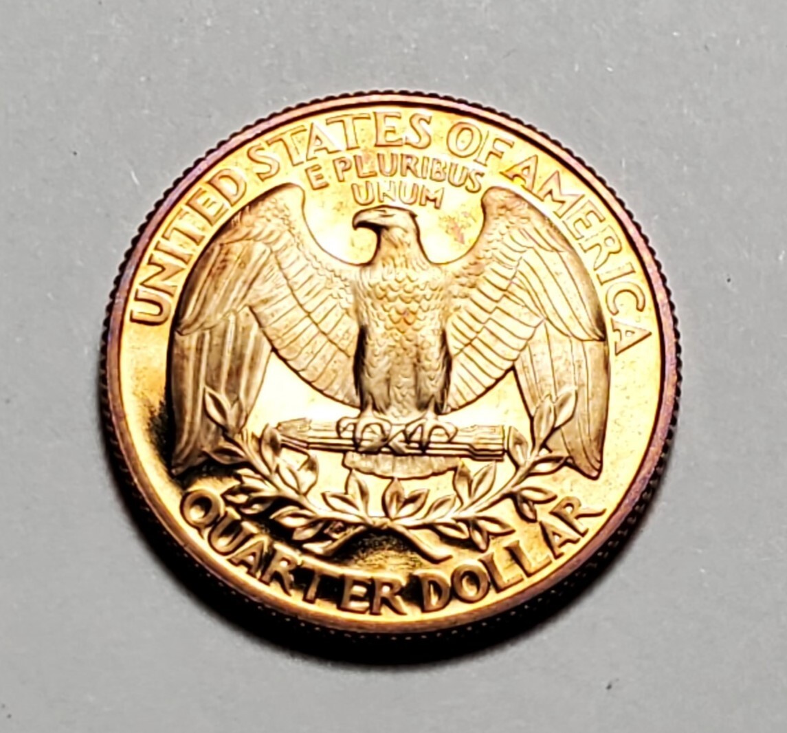 TONED 1996 S WASHINGTON QUARTER CLAD PROOF UNC #C1733