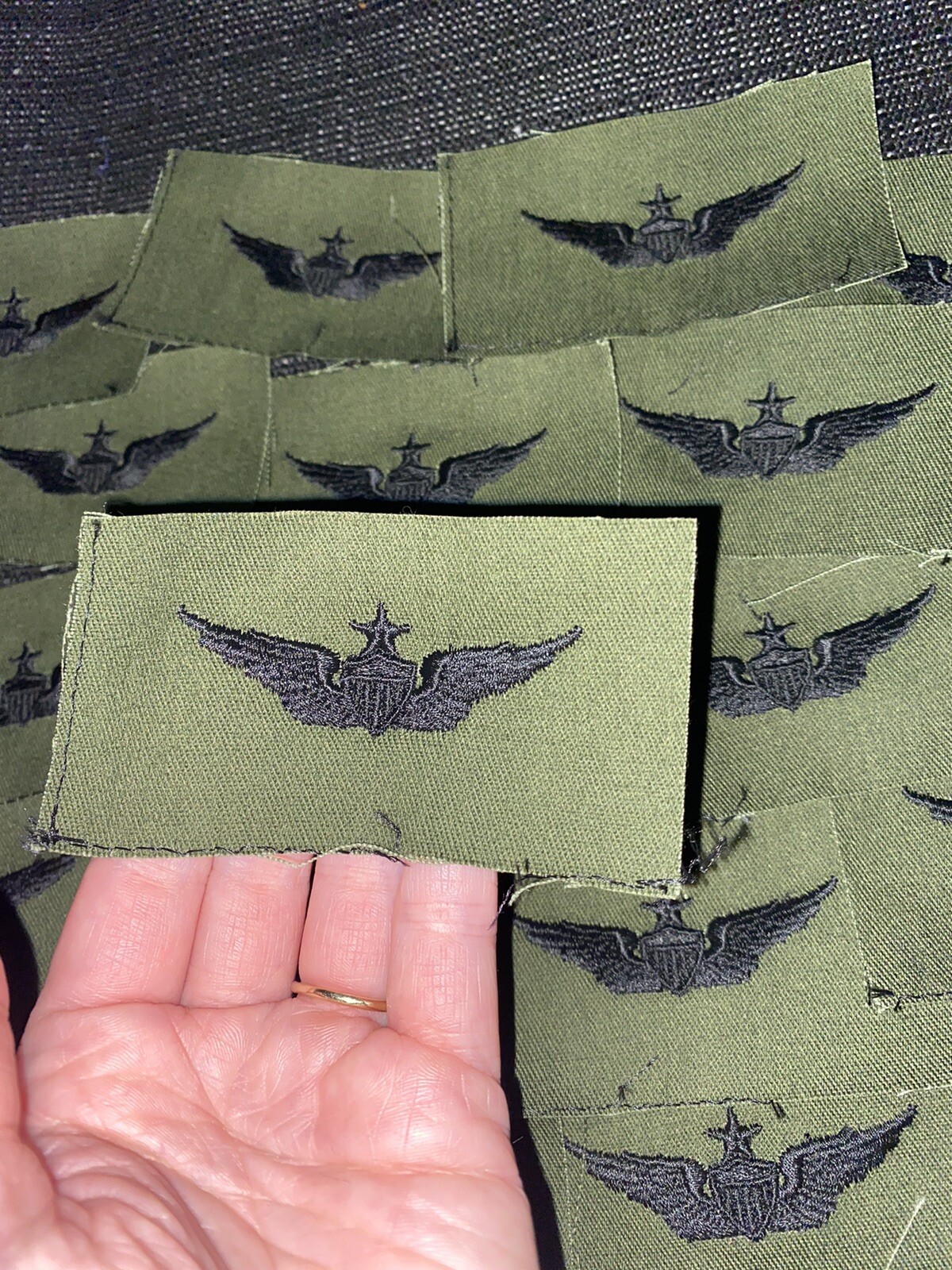 SENIOR (Pilot) AVIATOR SUBDUED WING Sew-On Patches - NEW**