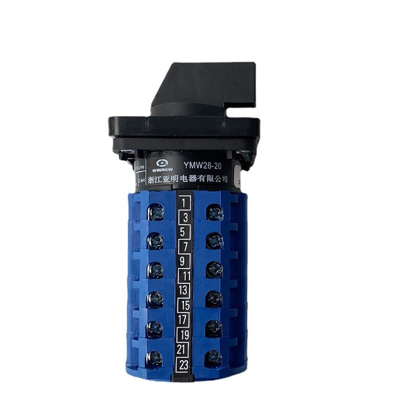 Cam Switch 6 Poles Single Wire Power Circuit Selector 12 Positions Six-Section