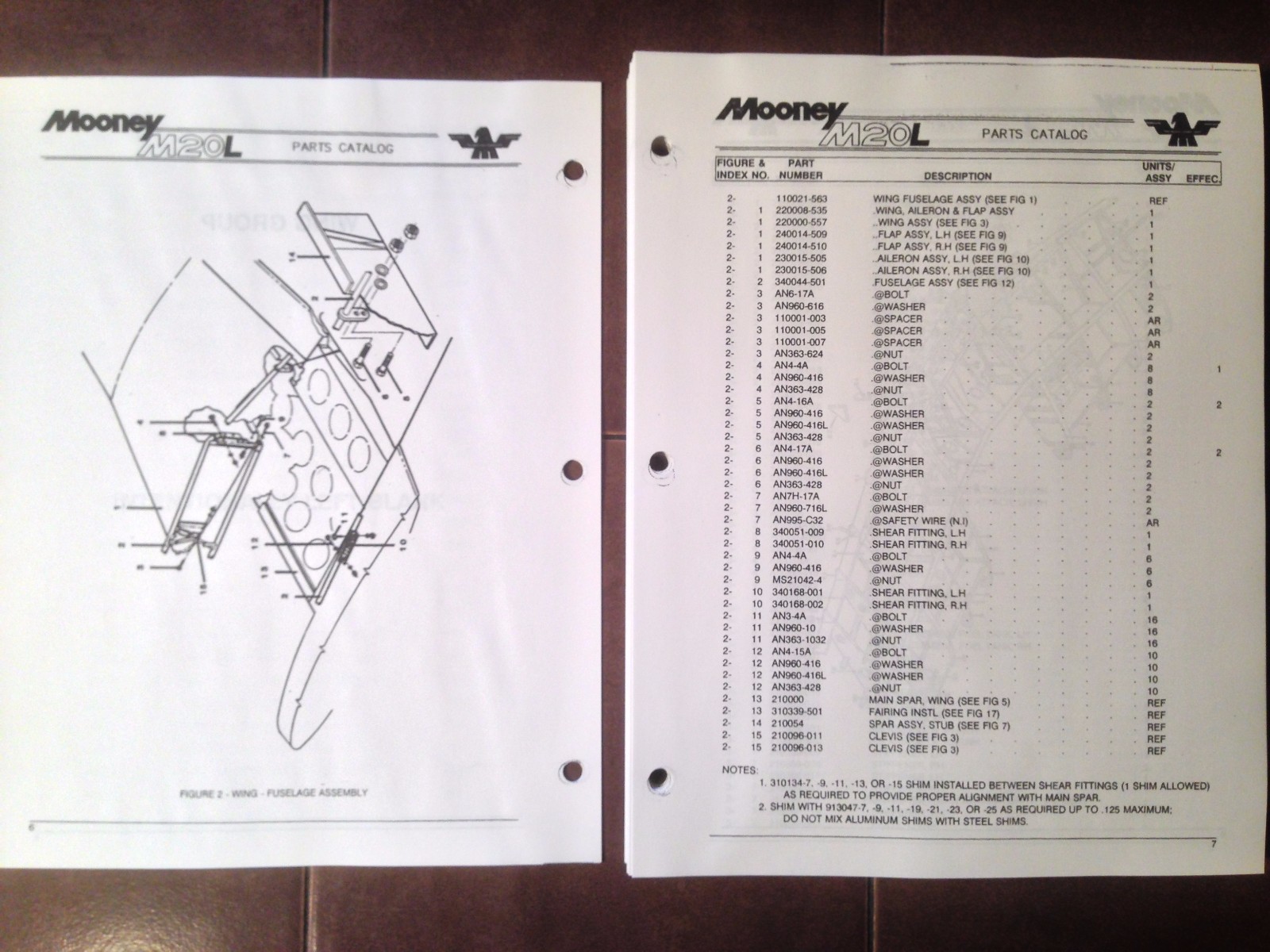Mooney M20L Parts Manual