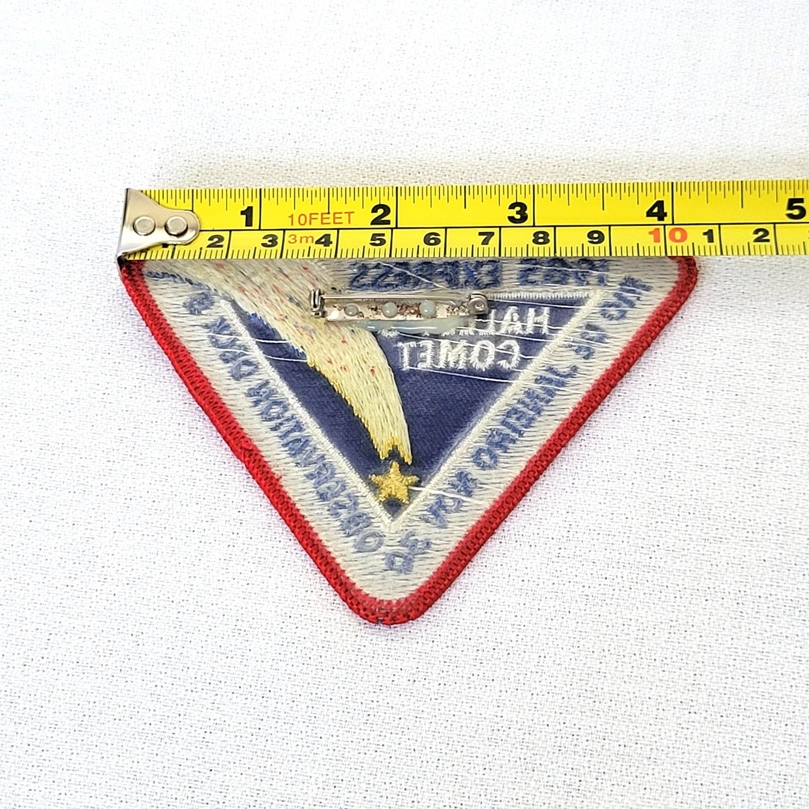 Vintage 1985 Halley's Comet Express Rio de Janeiro Patch Observation Deck B