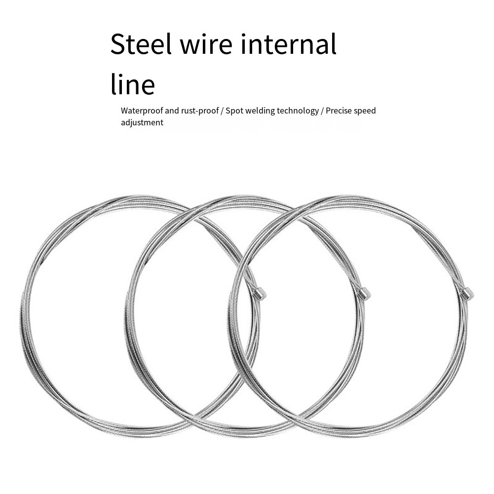10Pcs Bike Brake Gear Cables Stainless Steel Zinc Coated Length 1 95 M