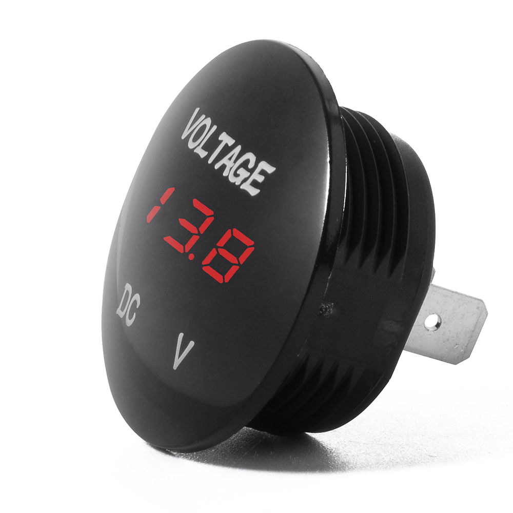 US Ship DC 12V LED Panel Digital Voltage Meter Display Voltmeter Car Motorcycle