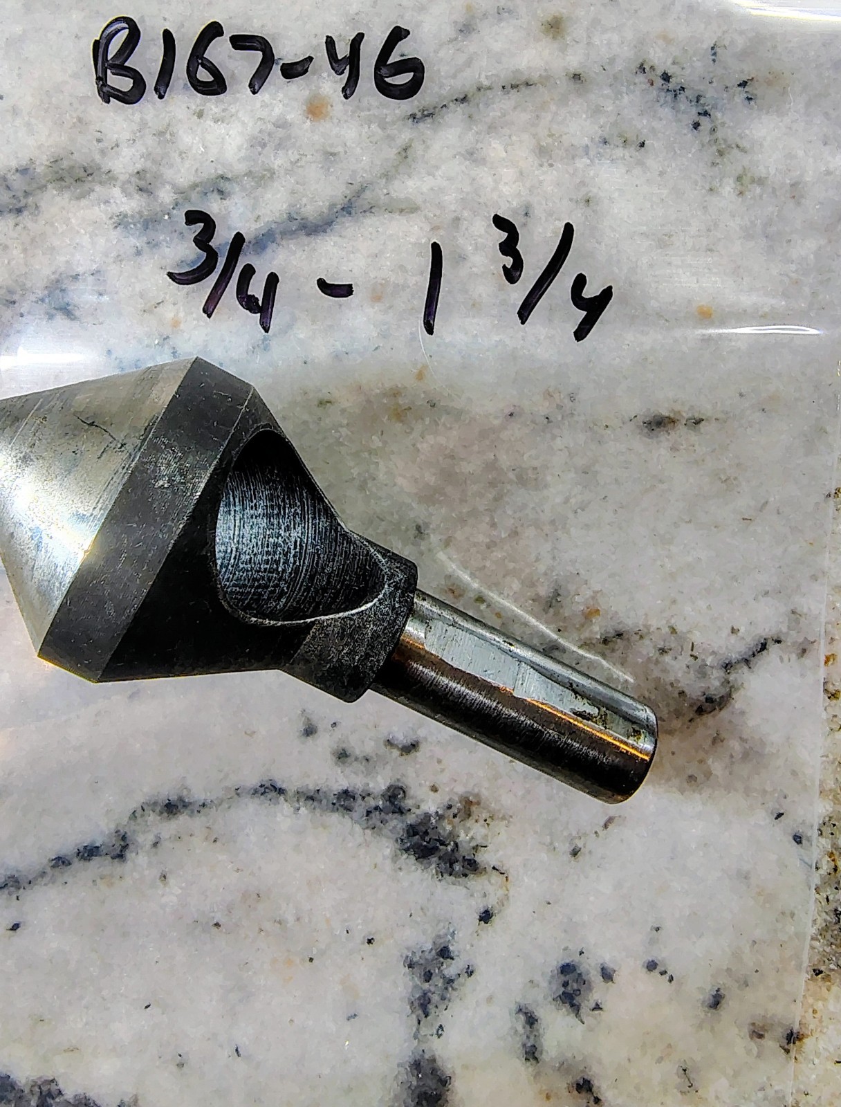 🗽CHAMFER TOOL 3/4" - 1-3/4" 82 DEGREE COUNTERSINK HSS MACHINIST/TOOLMAKER