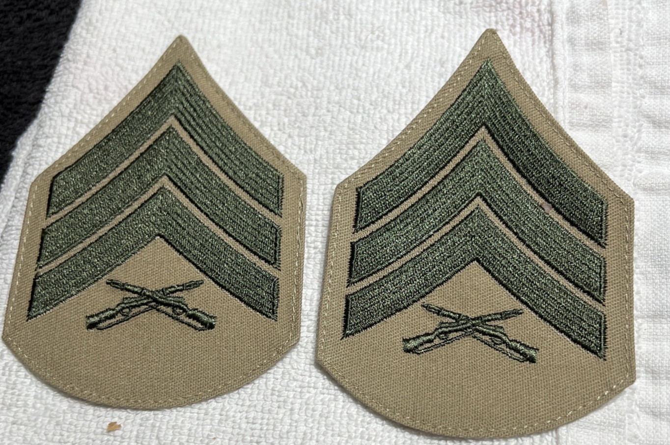 2- Vintage US MILITARY Chevron Patch. Lot 11