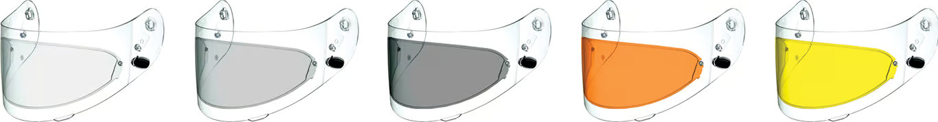 HJC HJ-20 Pinlock Ready Shield - Clear Motorcycle ATV/UTV Street Bike Dirt Bike