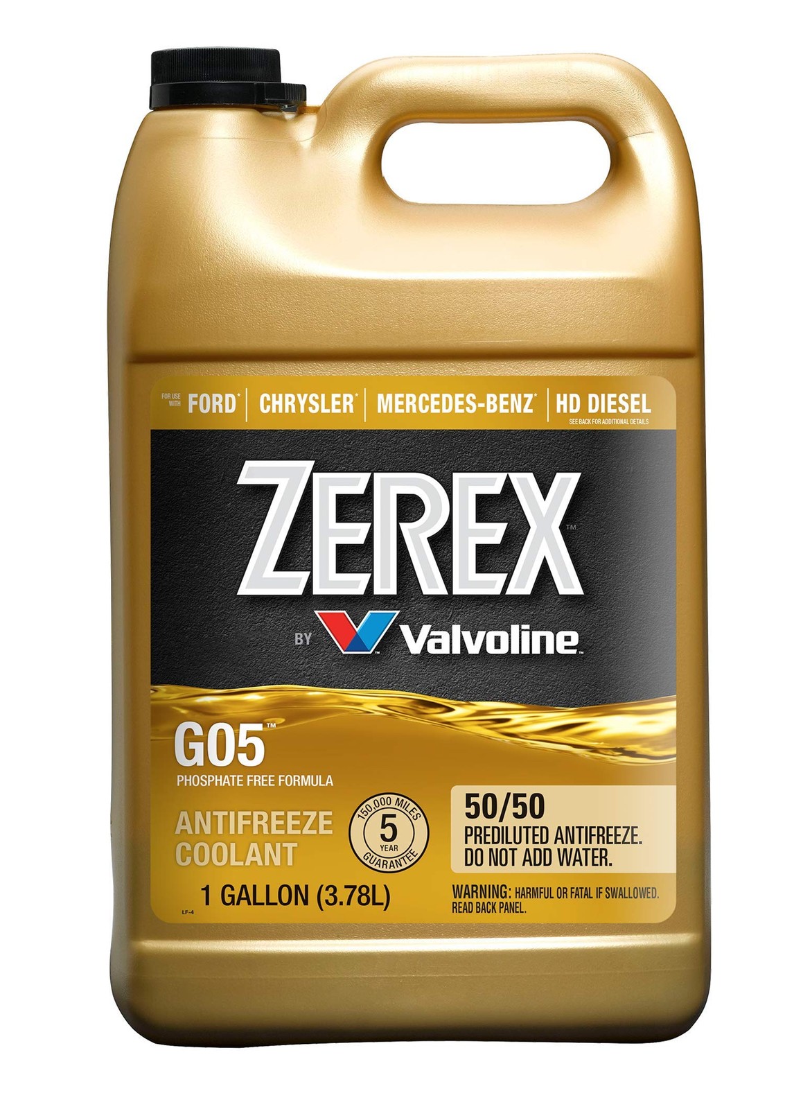 Zerex G05 Phosphate Free 50/50 Ready-to-Use Antifreeze/Coolant 1 GA 1
