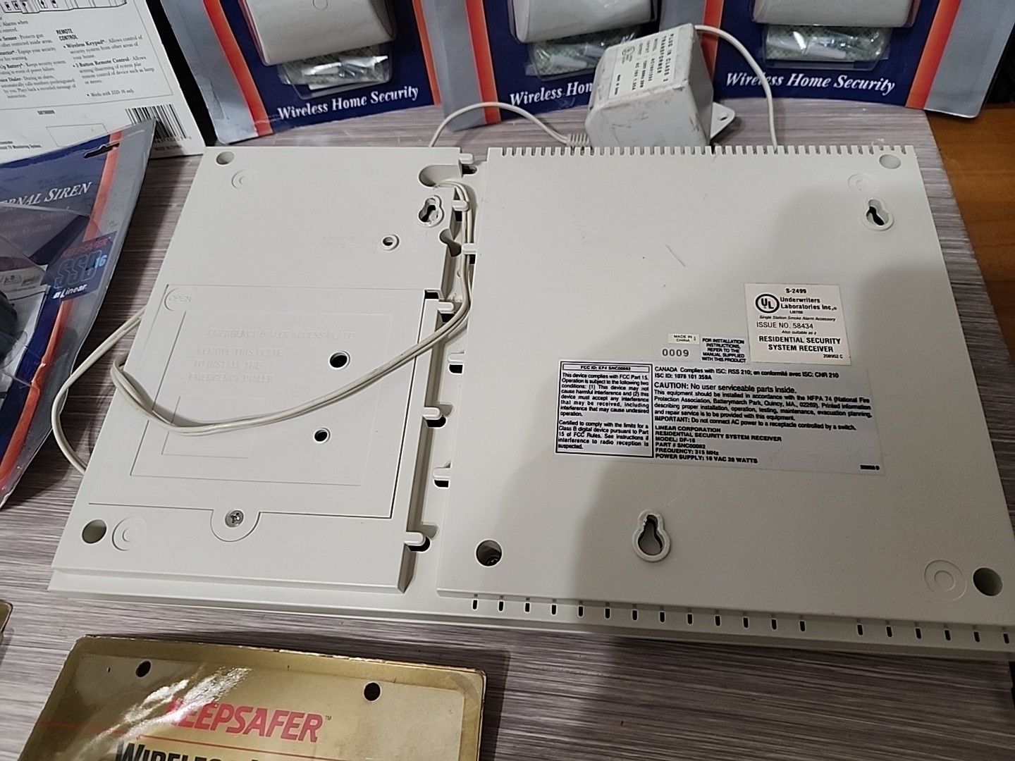 SSD Security By Linear Residential Security System Lot Reciever, Sensors, Siren