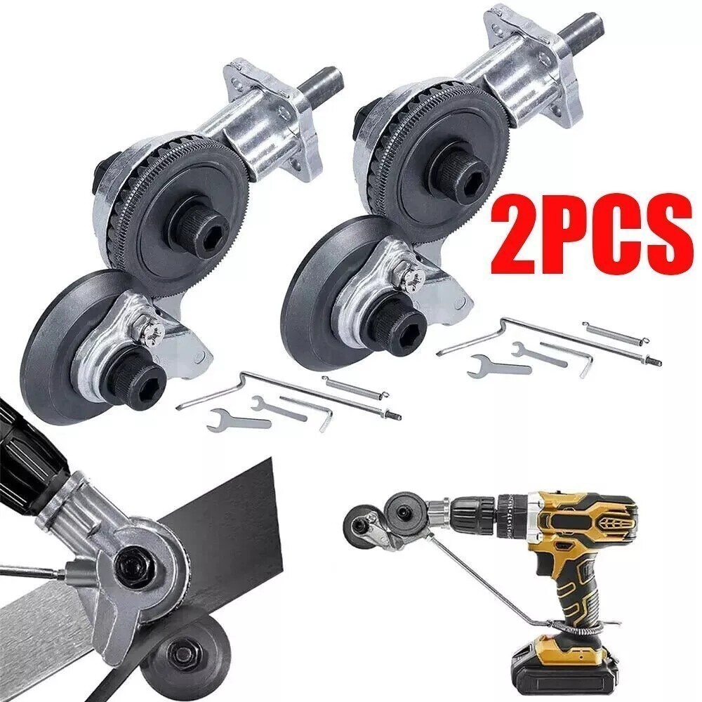 2PACK Electric Drill Shears Plate Cutter Attachment Sheet Cutter Nibbler Saw