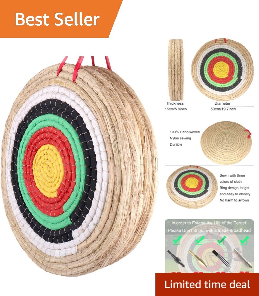 Reusable Straw Archery Target 197 Inches for Shooting Training