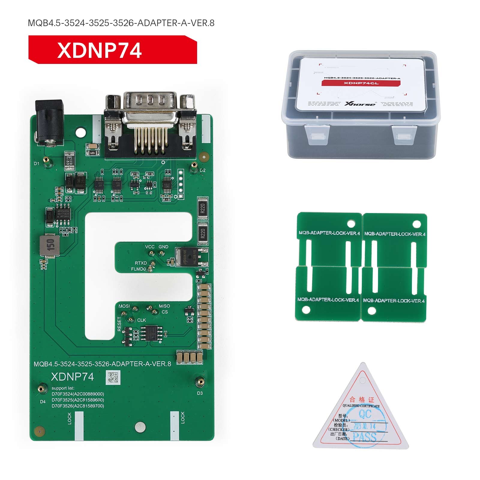 Xhorse XDNPM3GL MQB48 Adapter Without Solder Full Package 13pcs For Multi-Prog