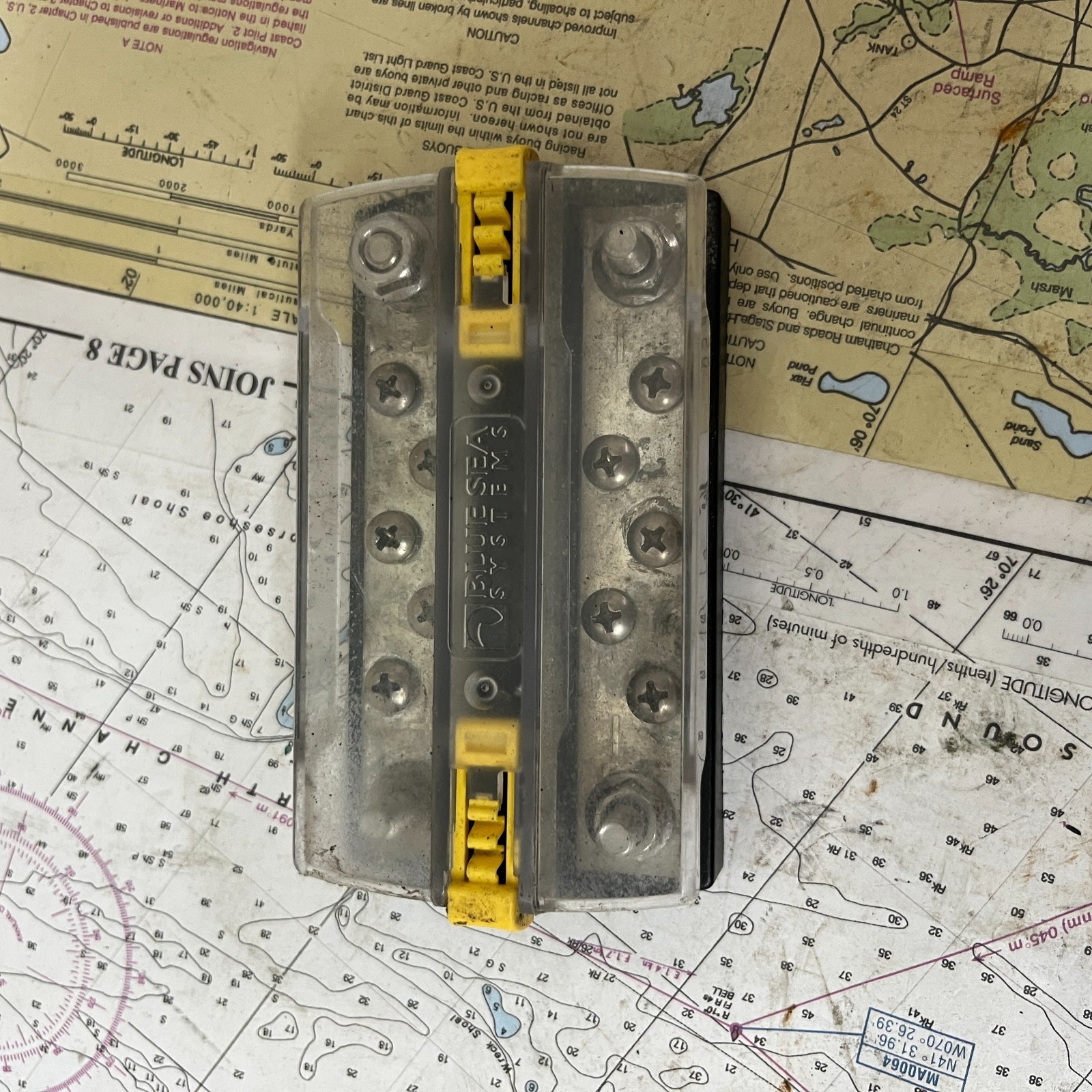 Blue Sea Systems DualBus Plus 150A BusBar - 5/16"-18 Stud 5 Gang