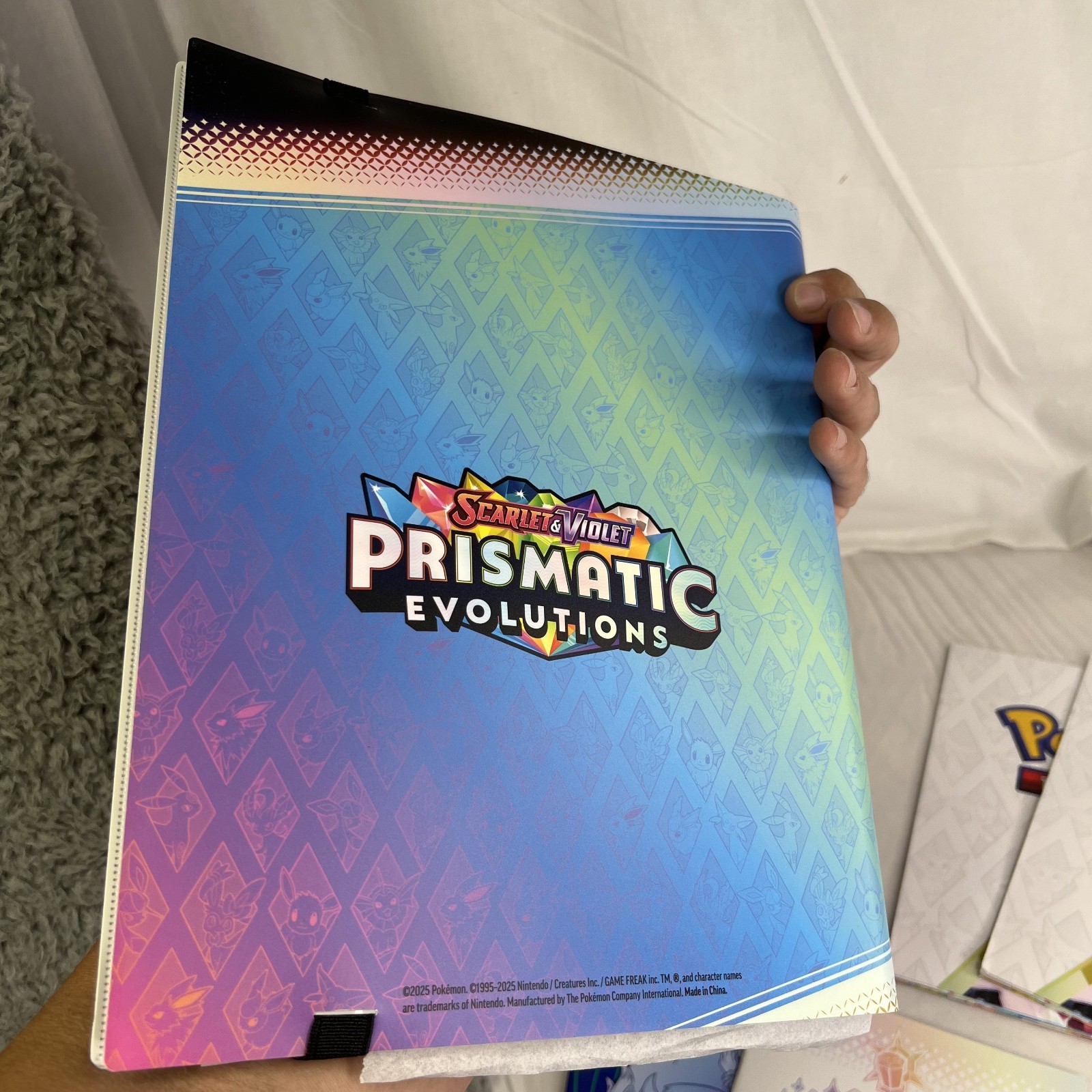 Prismatic Evolutions Pokemon TCG Binder, Posters - 151 Posters, Booklets Lot