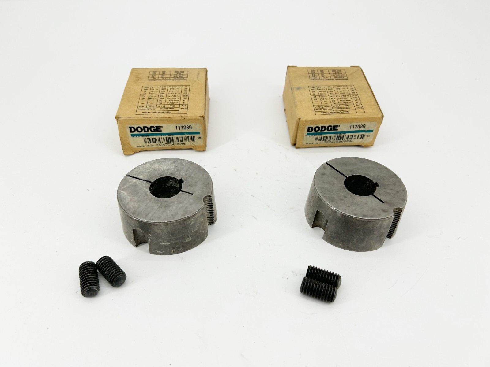 Lot of 2 New Baldor Dodge 2012 X 7/8 KW Bushings 117089