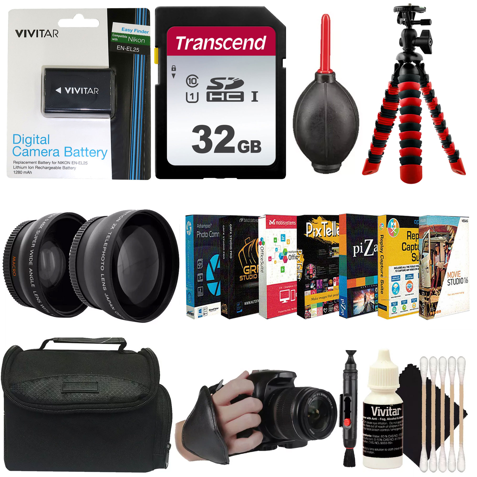 Complete Accessory Bundle for Nikon Z30 Z50 Zfc Mirrorless Camera