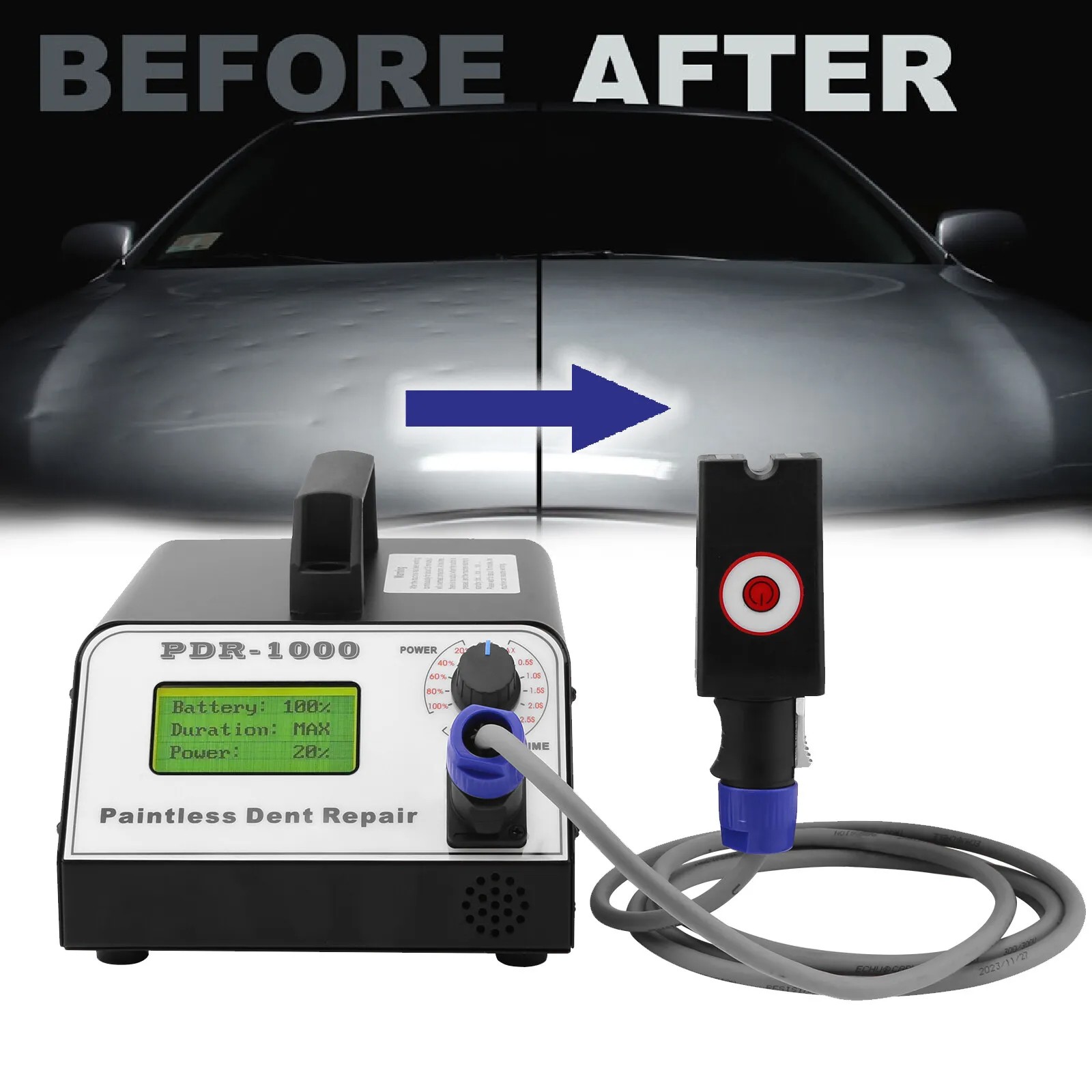 PDR-1000 Paintless Dent Repair Tool PDR Induction Heater Car Dent Remover Hotbhk