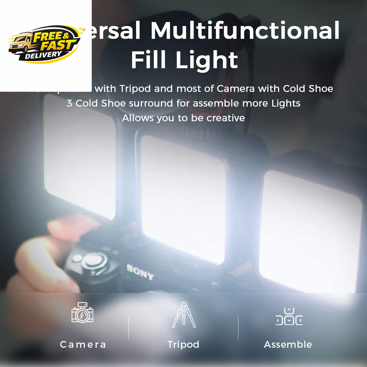 ULANZI VL-81 3000Mah Bi-Color LED Video Light W Softbox - 3200K-5600K+CRI95