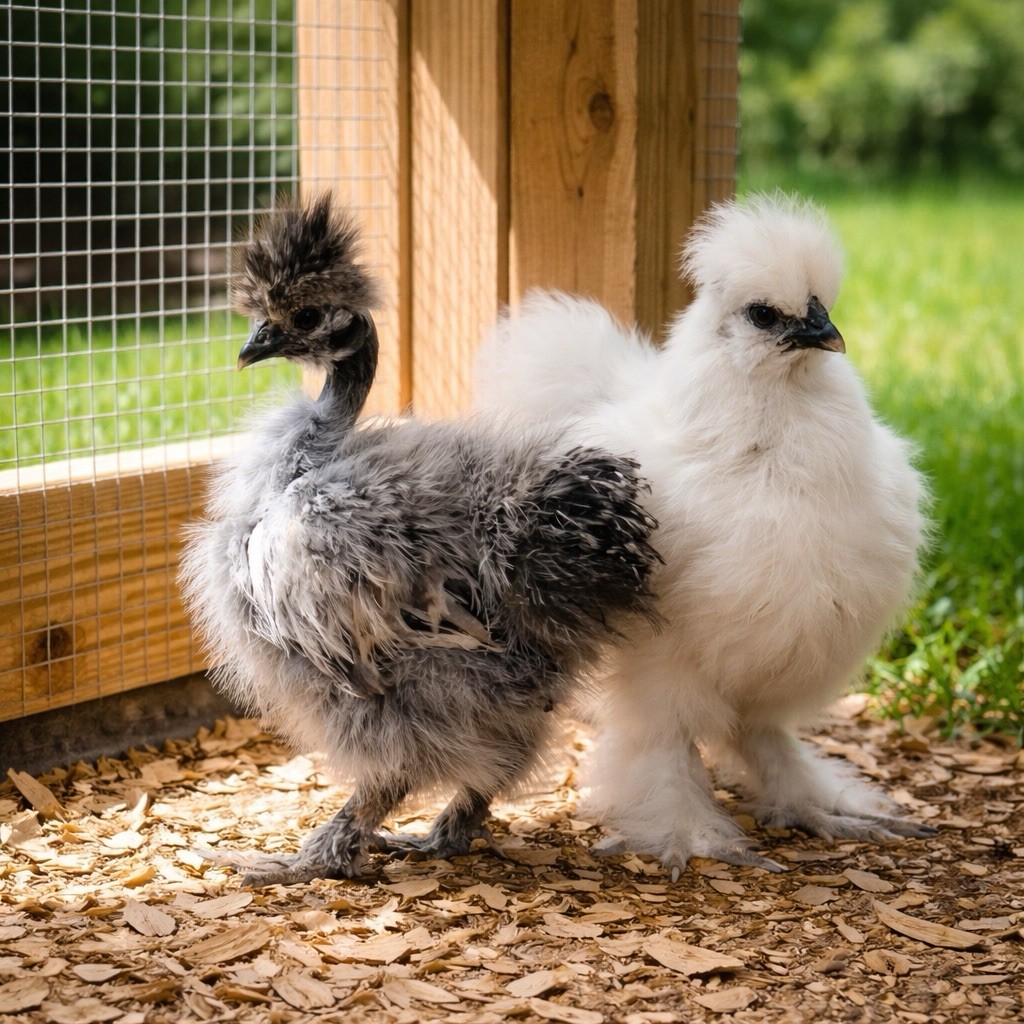 4+🐣Fertile Silkie Hatching Eggs NPIP Possible NN  Showgirls, BBS, Paint, Calico