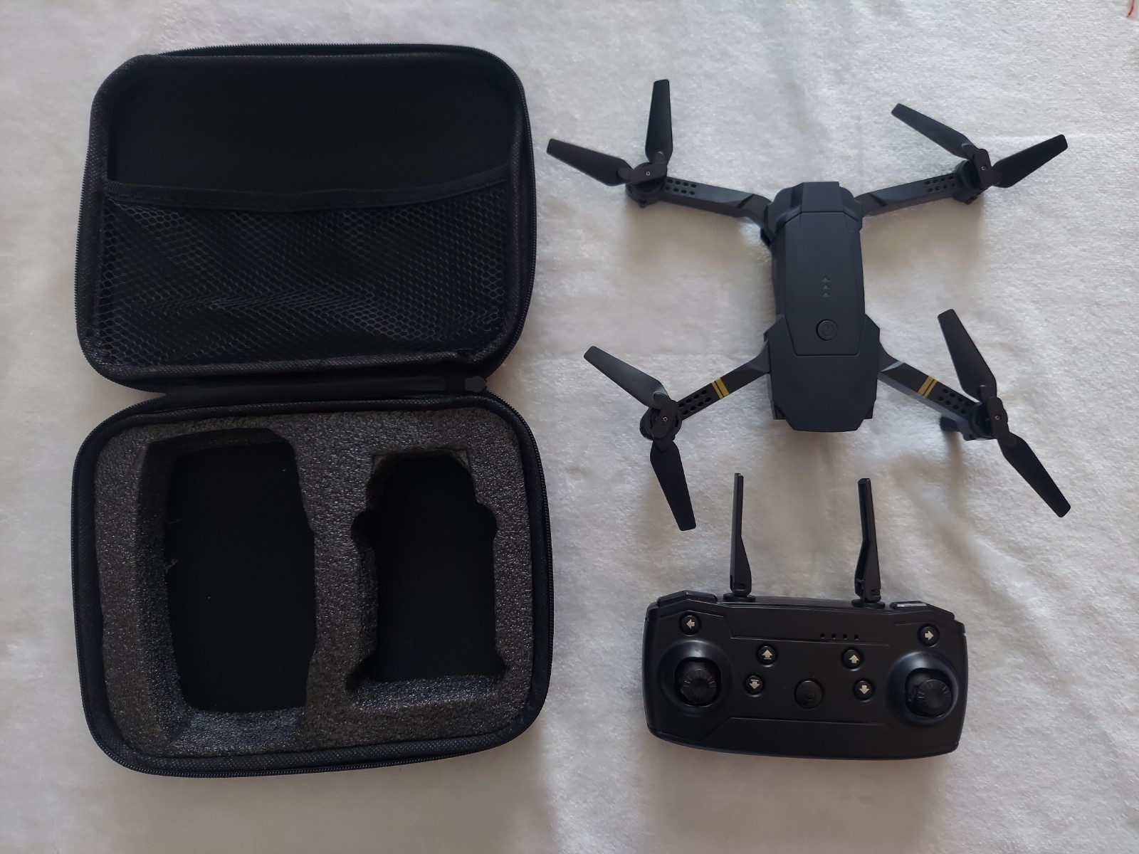 Platinum DRONE 5" Mini Quad Copter Complete Controller Case Extras Works 2.4 Ghz