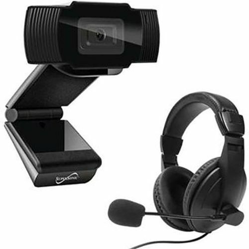 Supersonic Pro Full HD Laptop / Desktop Webcam + Wired Stereo  Headset