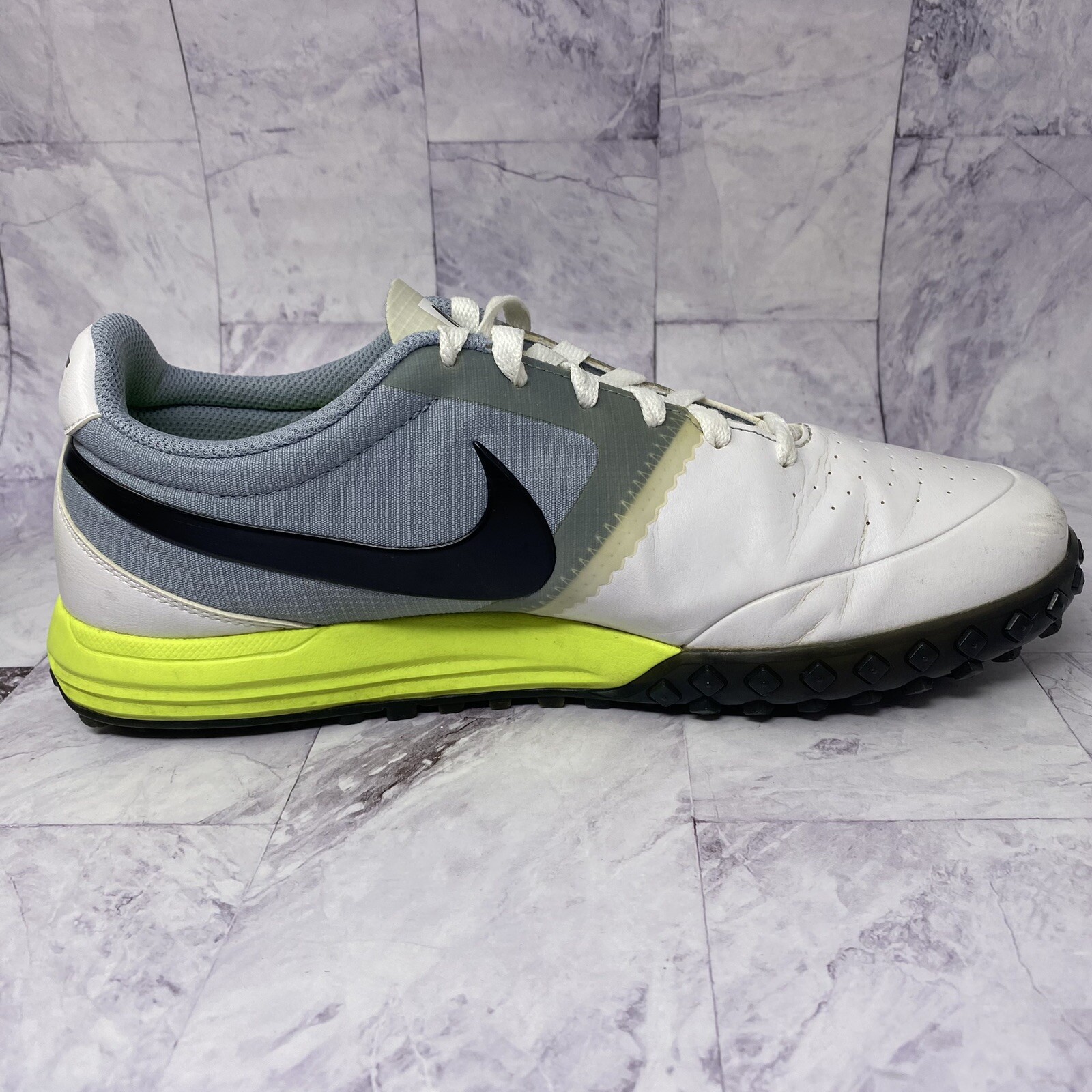 Nike Lunar Mont Royal Golf Shoes Spikeless Mens Sz 10 W Wide White 652531-101