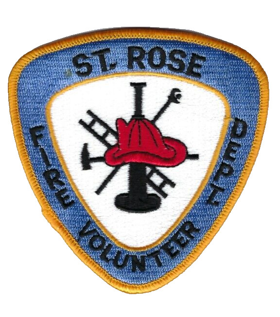 St. Rose Volunteer Fire Dept. (St. Charles Parish) LA Louisiana patch *Clothback