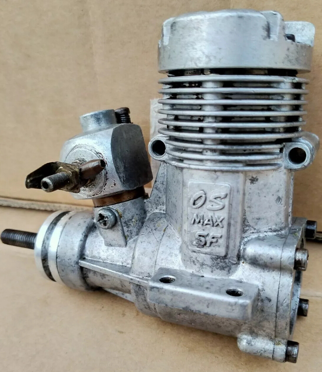 OS Max 46SF Nitro Airplane Engine. OS Engine 46 SF 2-Stroke. Good Compression