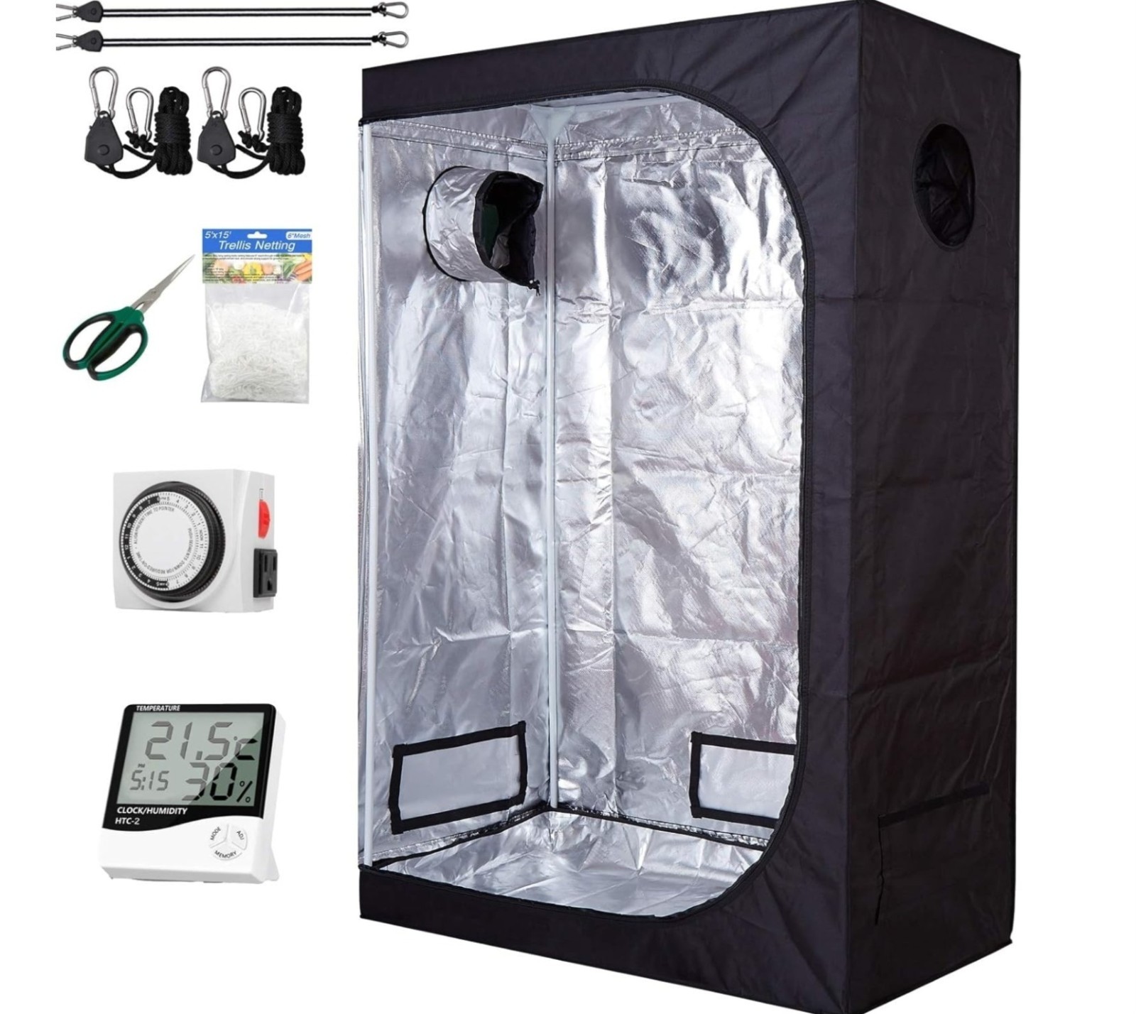 Hydroponic Grow Tent 48x24x60 Indoor Garden Kit Window LAST ONE NEW